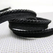 5 ярдов 10 мм черная окантовка украшение из шнура для губ | наволочка для подушки | Обрезной край обивки швейные принадлежности