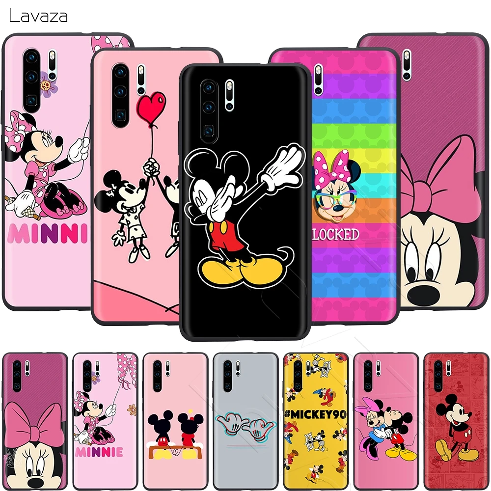 

Lavaza Kissing Mickey Minnie Mouse Case for Huawei Mate Y7 Y9 P8 P9 P10 P20 P30 Lite Pro P Smart Mini 2017 2019