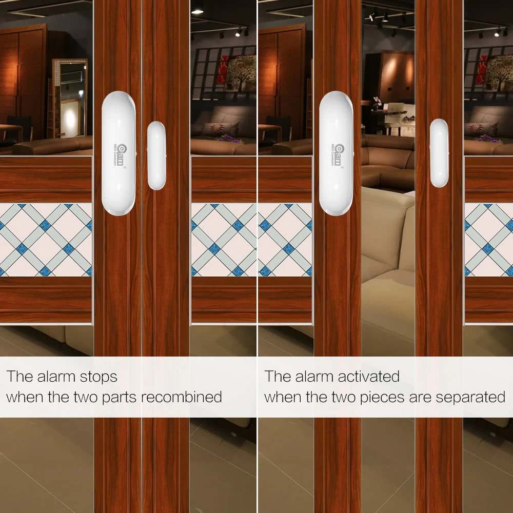NEO COOLCAM Z-wave Door Window Sensor Compatible with Z wave 300 500 series Magnet Lock Door Sensor Alarm Smart House Home Secur