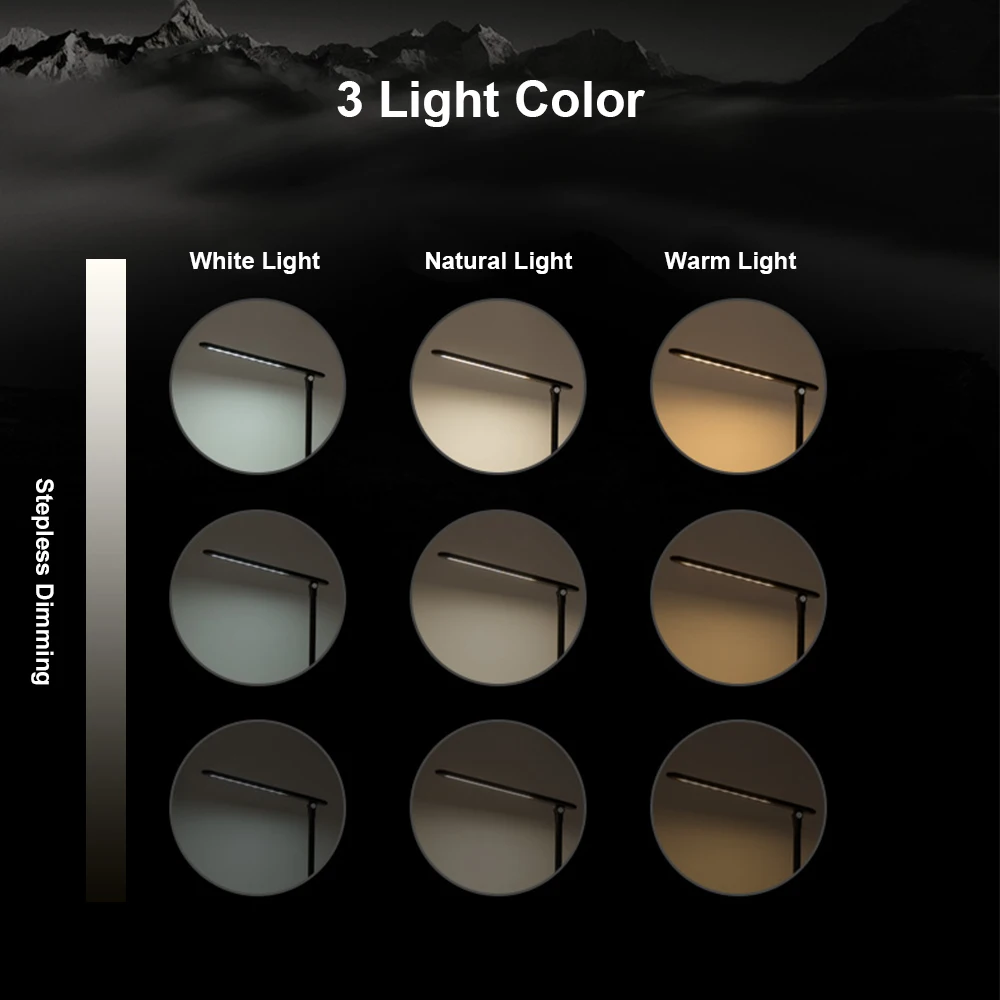 Dimmable Rechageable Светодиодная настольная лампа сенсорный выключатель 3 цвета света складное офисное украшение свет для учебы современная светодиодная настольная лампа
