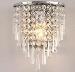 Современные хрустальные бра BedroomLighting светильник 220 В E14 СВЕТОДИОДНЫЙ Потолок огни украшение дома Нержавеющая сталь бра KWL0037