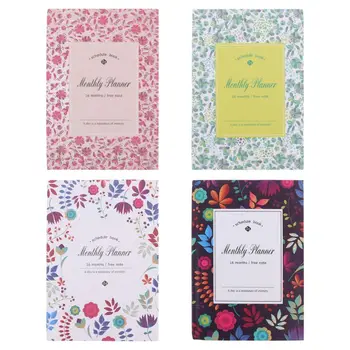 

Vintage Notebook Flower Schedule Yearly Diary Weekly Monthly Planner Organizer Notepad School Office Supplies Notepad Stationery
