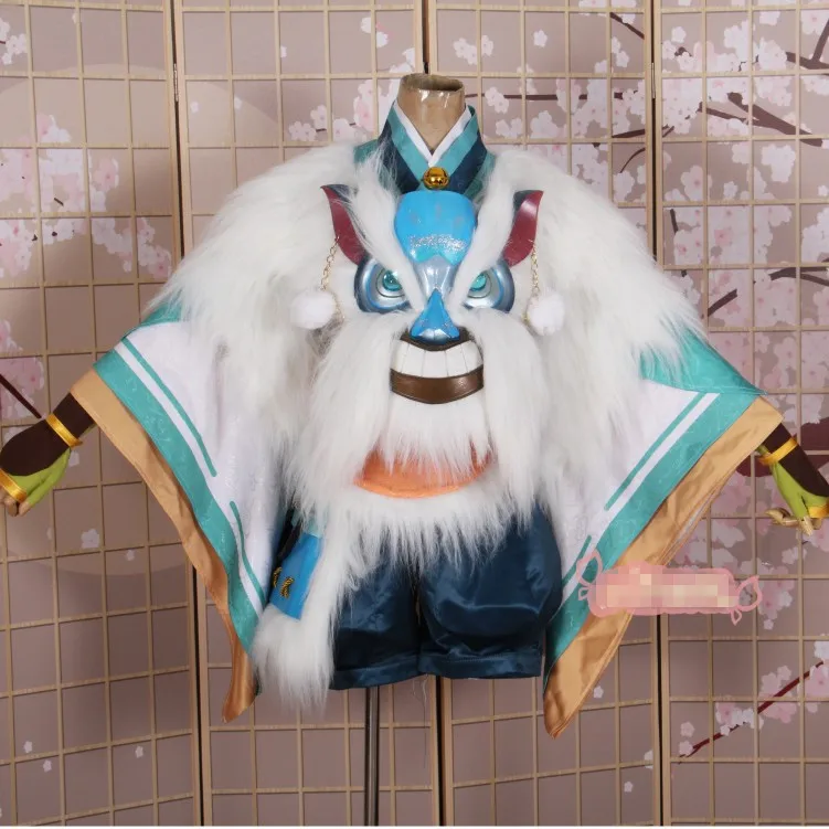 Аниме! Onmyoji Snorunt Skin The wolf of the snow кимоно униформа косплей костюм на Хэллоуин и Рождество карнавальный Наряд - Цвет: Male costume