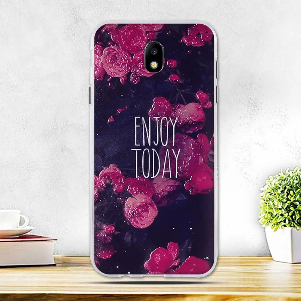 حقيبة لهاتف سامسونج غالاكسي J7 2017 الاتحاد الأوروبي حالة لينة غطاء من البولي يوريثان الحراري ل غالاكسي J7 الموالية حقيبة لهاتف سامسونج J730 عودة ...