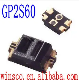 

100PCS/LOT GP2S60 PHOTOINTERRUPTER REFLEC 1MM SMD Sensors Transducers 2S60