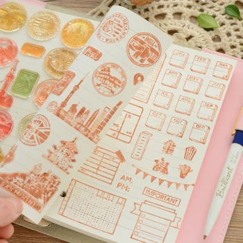 

Clear Traveler's Stamps Holiday Journey Stamps Planner Bullet Journal Stamps Scrapbooking