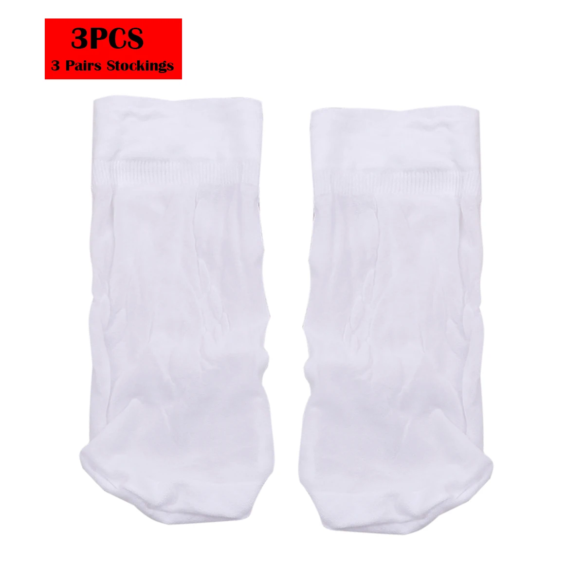 YiZYiF, 3 пары, мужские тонкие носки, шелковые прозрачные носки, мужские тонкие эластичные чулки длиной выше лодыжки, крутые летние мужские носки - Цвет: White