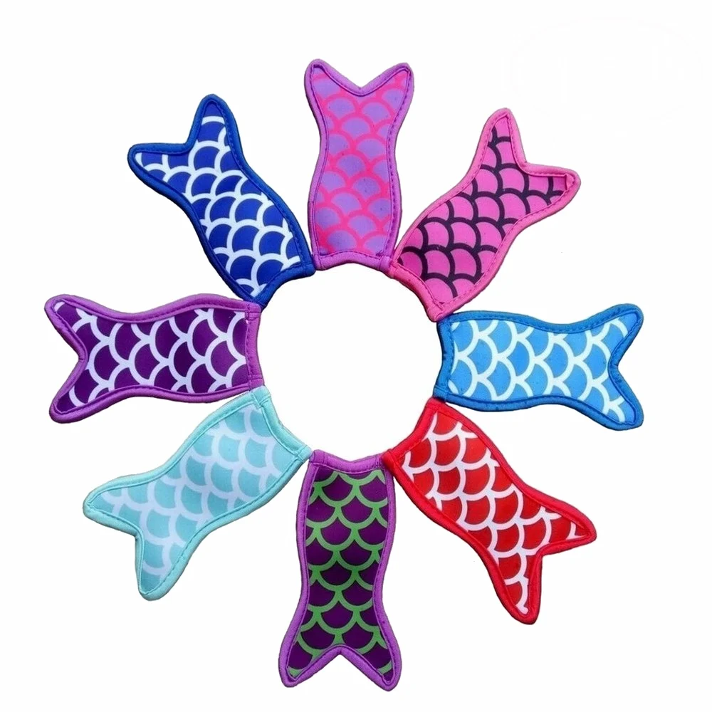 

Mermaid Tail Freezer Ice Pop Sleeves Popsicle Holder 8 pcs