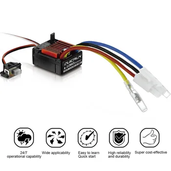 

HobbyWing QuicRun 1/10 Waterproof Brushed 60A Electronic Speed Controller ESC #1060 Water-Proof and Dust-Proof 6.14