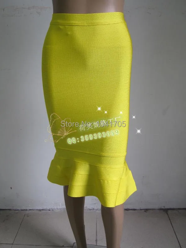 Новая юбка-карандаш, различные цвета, тянущаяся трикотажная облегающая юбка в виде рыбьего хвоста, бандажная юбка