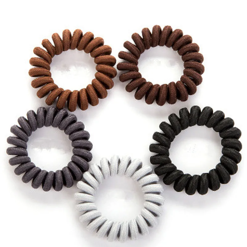 

5pcs Gum for Hair Accessories Cloth Hair Ring Rope Women Springs Elastic Hairbands Headdress Hair Ties Rubber Bands