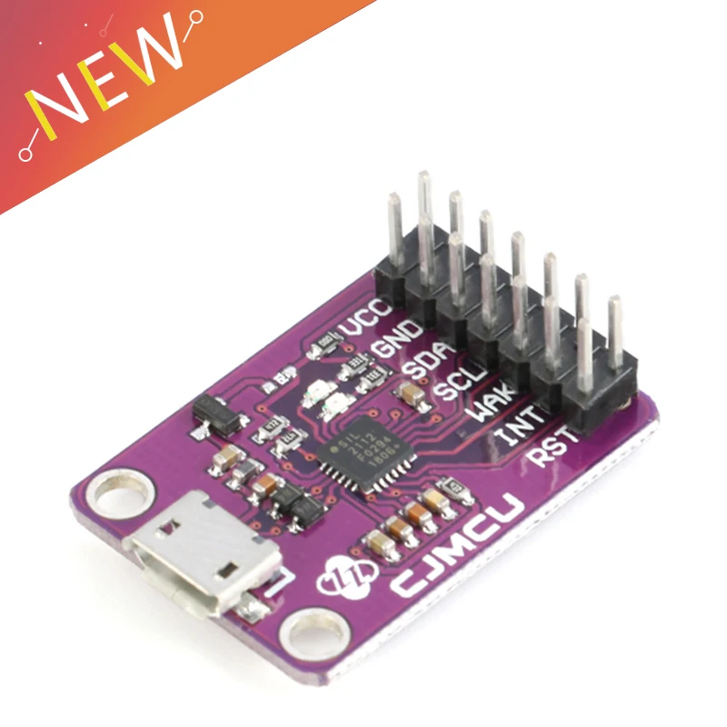 

CP2112 Debug Board USB to SMBus I2C Communication Module 2.0 MicroUSB 2112 Evaluation Kit for CCS811 Sensor Module