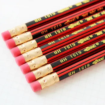 

Freeshipping Hotsale ChungHua HB 12PCS pencil hardcover pencils China pencils Students wooden with eraser head