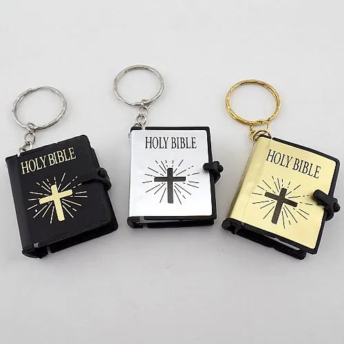 

Organizador 1 Pcs Mini Holy Bible Planners Religious Keychain Language In English Israel Chinese Support Customized Wholesale