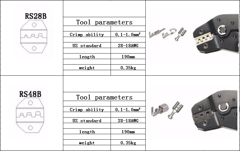 Обжимной инструмент обжимные клещи для XH2.54 2,54 мм KF2510 SM 3,96 мм разъем клеммы Dupont RS-01BM SN-01BM D-SUB SN-48B SN-28B