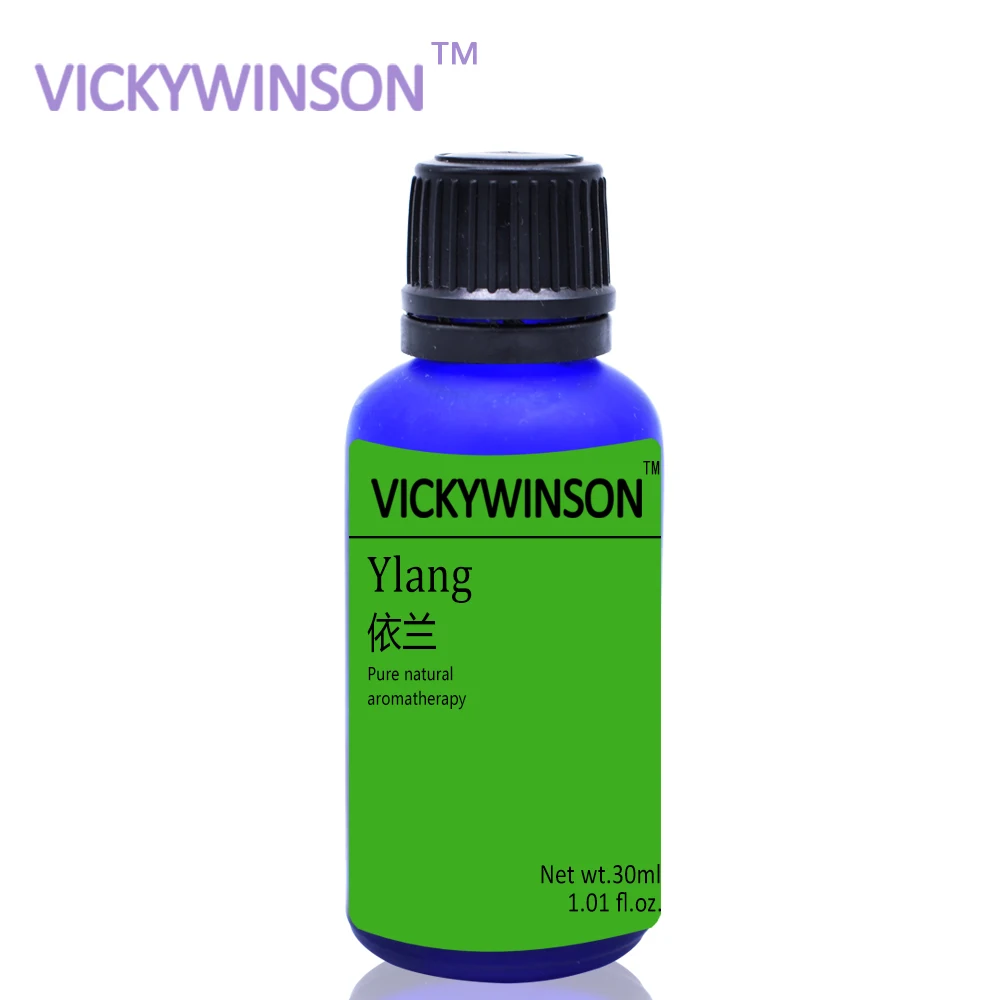 VICKYWINSON Ylang Ароматерапия Эфирные масла 30 мл натуральных растительных Essentials автомобиля освежитель воздуха увлажнитель пополнение WX26
