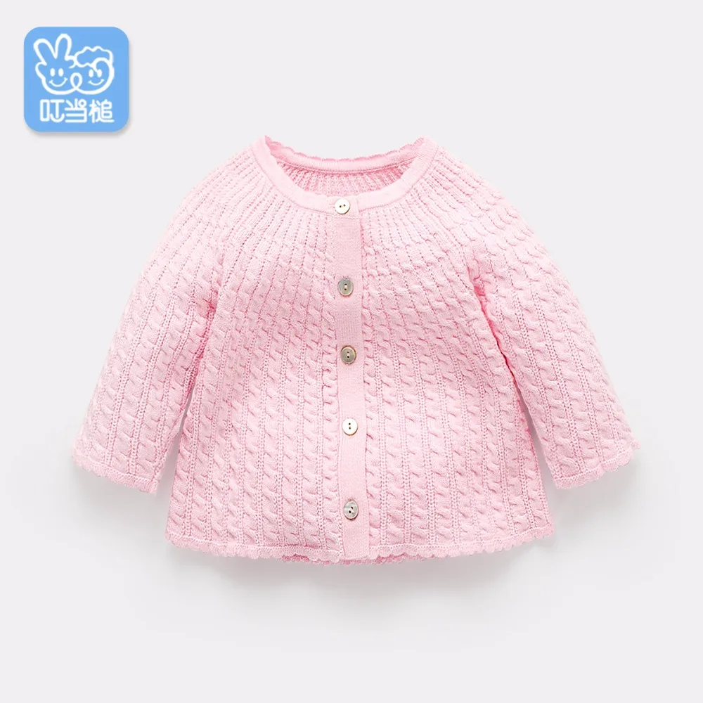 

Dinstry Spring and Autumn knitted cardigan sweater coat Baby young children aged 0-1-3 years old kids baby girls