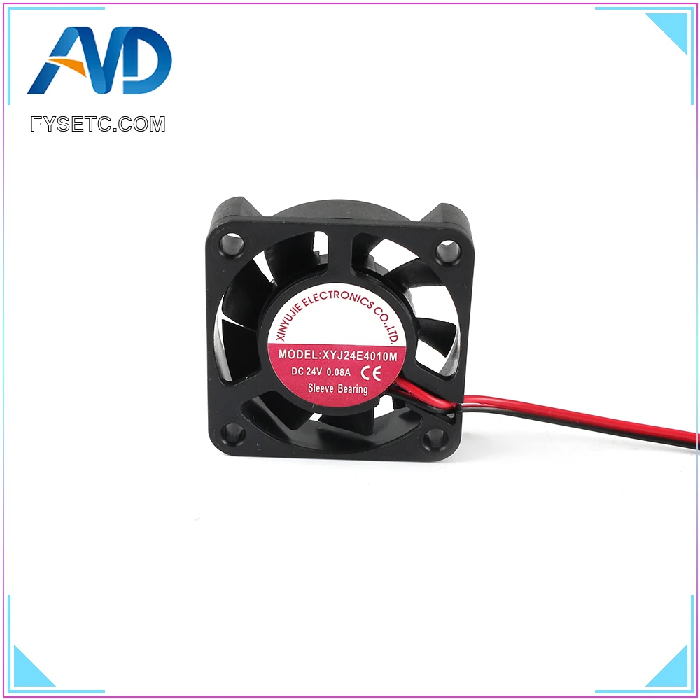 DC 24V 4010 Вентилятор охлаждения 40x40x10 мм 0.08A гидравлический подшипник вентилятора