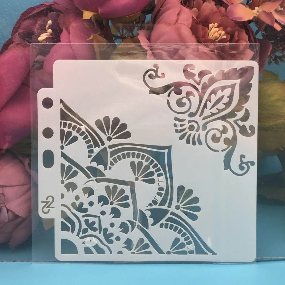 

13cm Flower Edge DIY Layering Stencils Wall Painting Scrapbook Coloring Embossing Album Decorative Paper Card Template