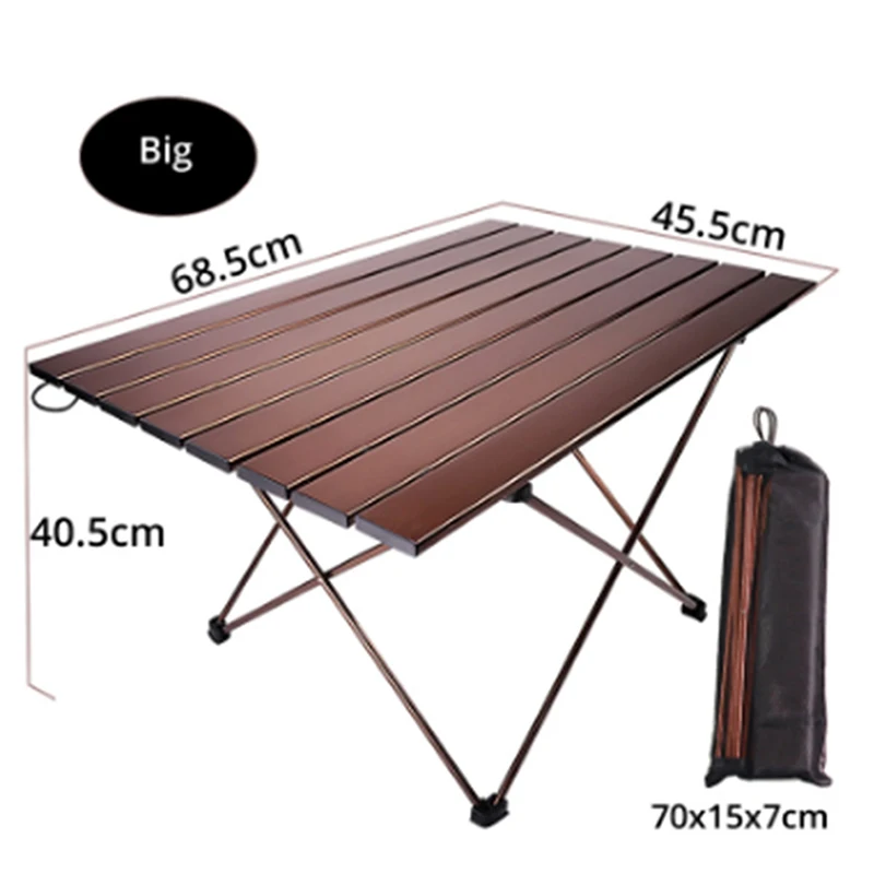 

MYJ Foldable Camping Tables Portable Aluminum Lightweight Camping Desk Backpacking table for Indoor and Outdoor Picnic
