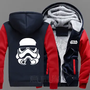 

[STOCK] Movies Star Wars Cosplay Costume Jackets Coats I am your father Long Winter Zipper Coat Hooded Hoodie M-5XL For Hallowee