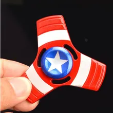 Мстители Америка капитан Халк металлический фиджет-Спиннер ручной Спиннер сплав Finger Spinner Tri Спиннер антистресс игрушки