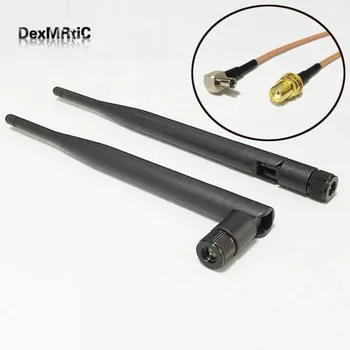 

3G Antenna Rubber 5dBi 850/900/1800/1900/2100 MHZ SMA Male Connector + SMA Female Connector To TS9 Male Connector RG316 Cable