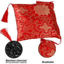 1 шт. освежитель воздуха домашний мешочек с дезодорантом висящий бамбуковый уголь активированный уголь случайный цвет адсорп плохой запах домашний декор