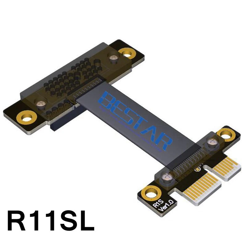 Кабель удлинитель PCIe 3 0x1 PCI Express 1 E 1x Riser card Gen3 8G/bps graphic WLAN WIFI ленточный кабель 2 см