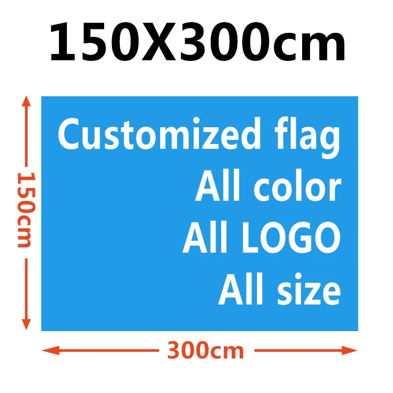 Летающий полистер 150X300 см 1,5X3 м декор с принтом флаг на заказ все цвета все логотип все размеры