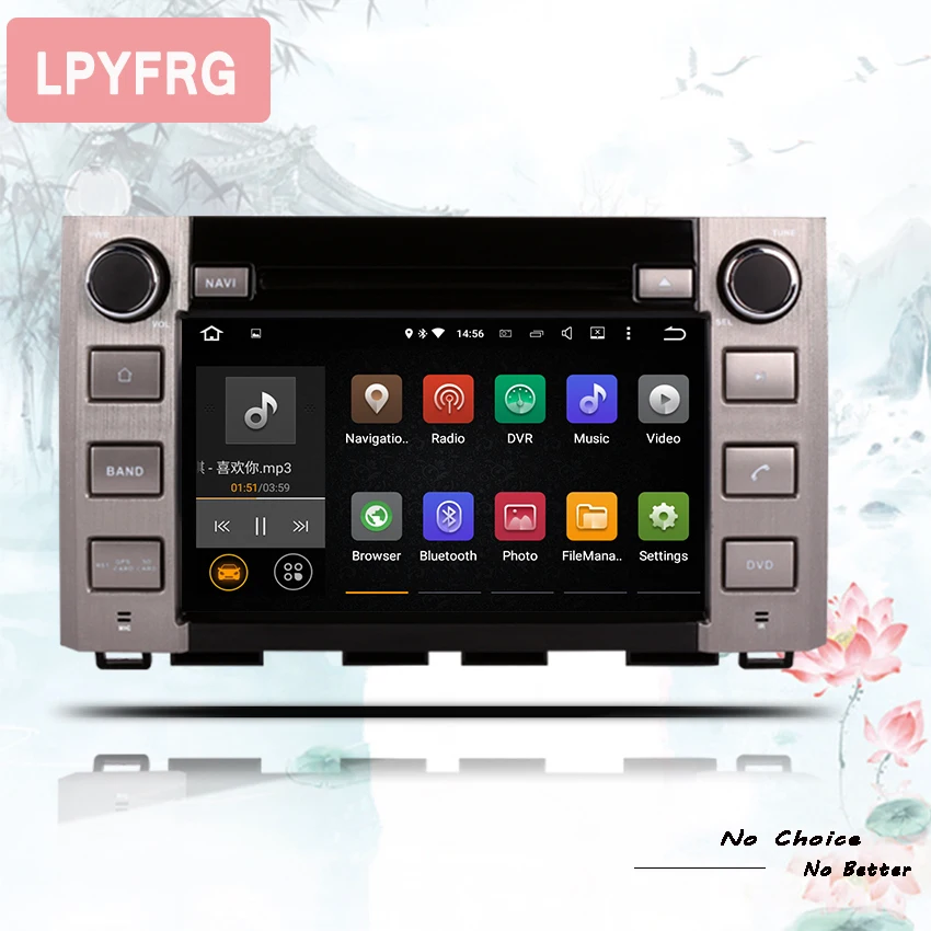 8 дюймовый 2 Din HD Восьмиядерный android 10 0 автомобильный DVD GPS для Toyota Tundra Sequoia 2014 2018