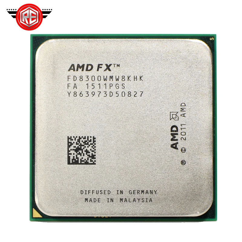 AMD FX 8300 3,3 GHz Восьмиядерный процессор 8M Socket AM3+ cpu 95W Массовая посылка FX-8300