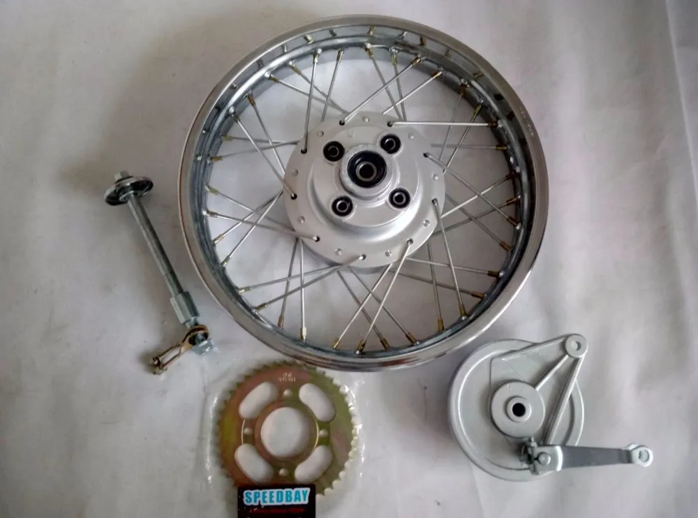 CG125/GN125 Передняя и задняя 2.15x1 6/17/18 спицы колесные диски для мотоциклов с Тормозная
