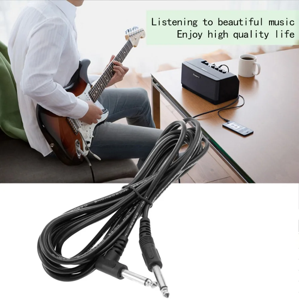 1pc 10ft 3m Electric Patch Guitar Amplifier AMP Instrument Cable Cord 6