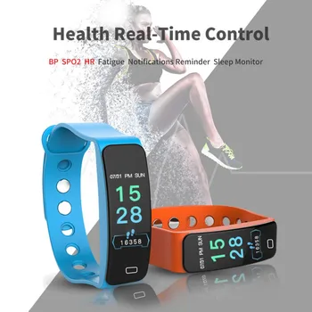 

Colorful Display Sport Smart Wristbands Waterproof Heart Rate Blood Pressure Monitor Step Counter Support Multi Languages