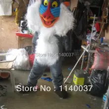 Талисман Baboon костюм мультяшного талисмана красивые платья для маскарада на Рождество/Хэллоуин платье наряд костюм EMS Быстрая