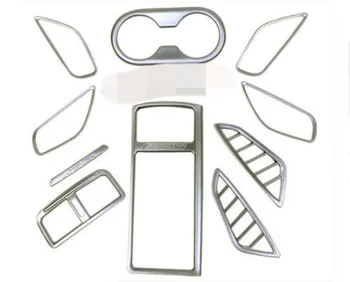 

10PCS Interior Accessories AC Vent Door Handle Frame Cupholder Cover For Mazda 6 ATENZA 2014 2015