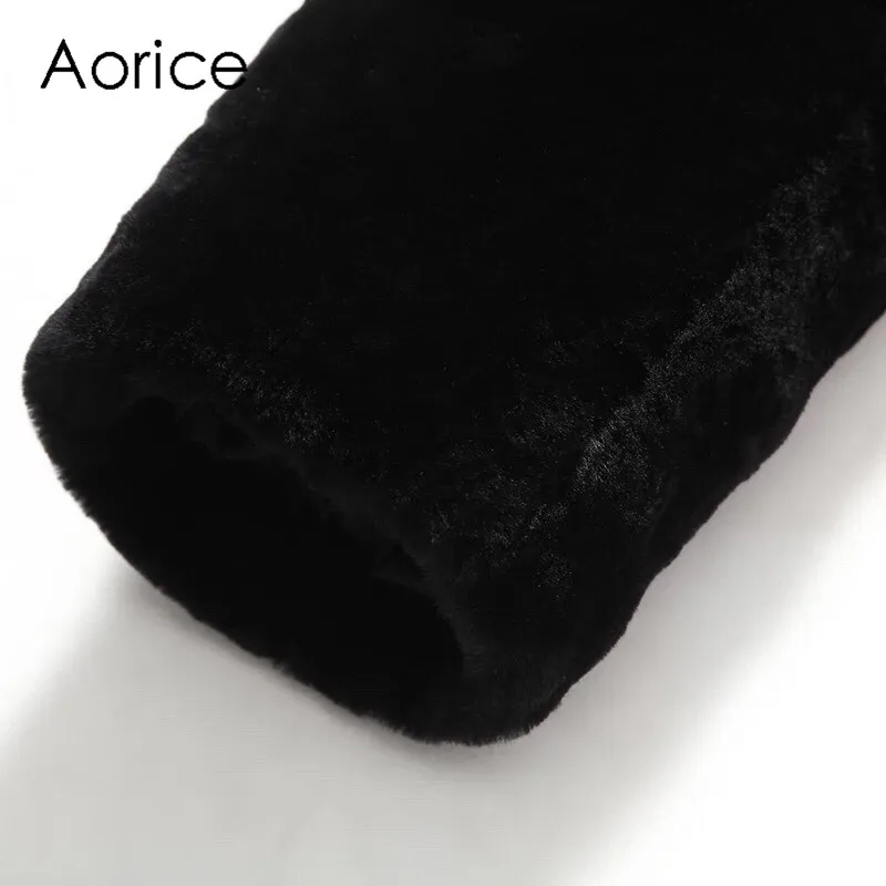 Aorice MT811 Мужская Новая мода шерсть короткие куртки с воротником из меха енота Осень Зима Повседневная Верхняя одежда ветровки