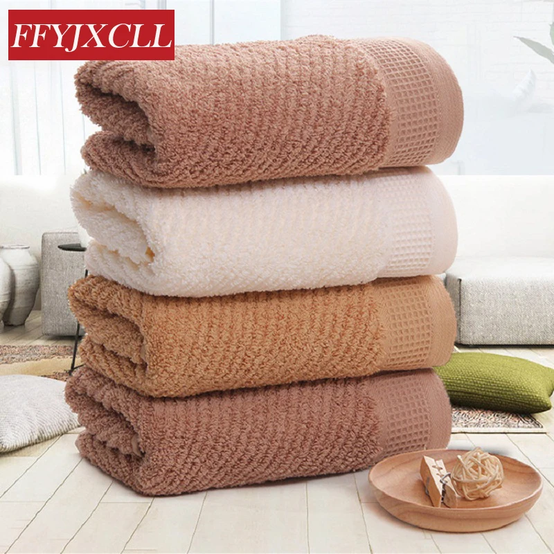 

Solid Color 35x80cm Absorbent Soft Bath Towels for Adults 100% Cotton Face Towel Washcloth Travel Sport Men Women Gift