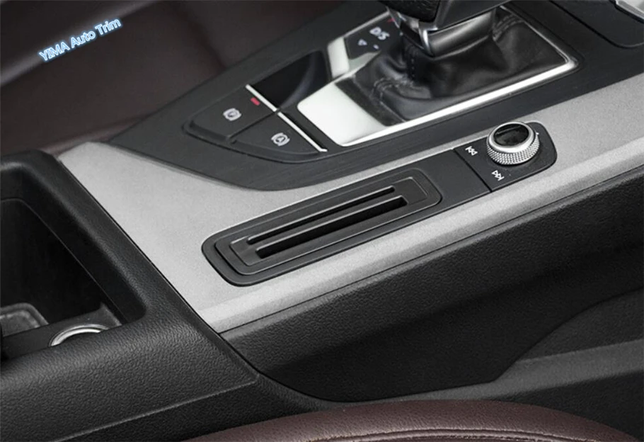 

Lapetus Car Styling Central Control Storage Bank Card Cover Trim Fit For Audi A4 B9 A5 Sedan Avant Allroad Quattro 2016 - 2019