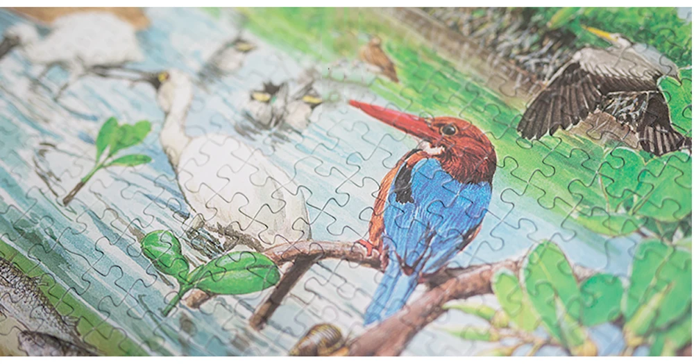MOMEMO The Montane Rain Forest paper Puzzle 1000 шт. оригинальные изысканные ручные окрашенные Пазлы экосистемы головоломки игрушка в подарок