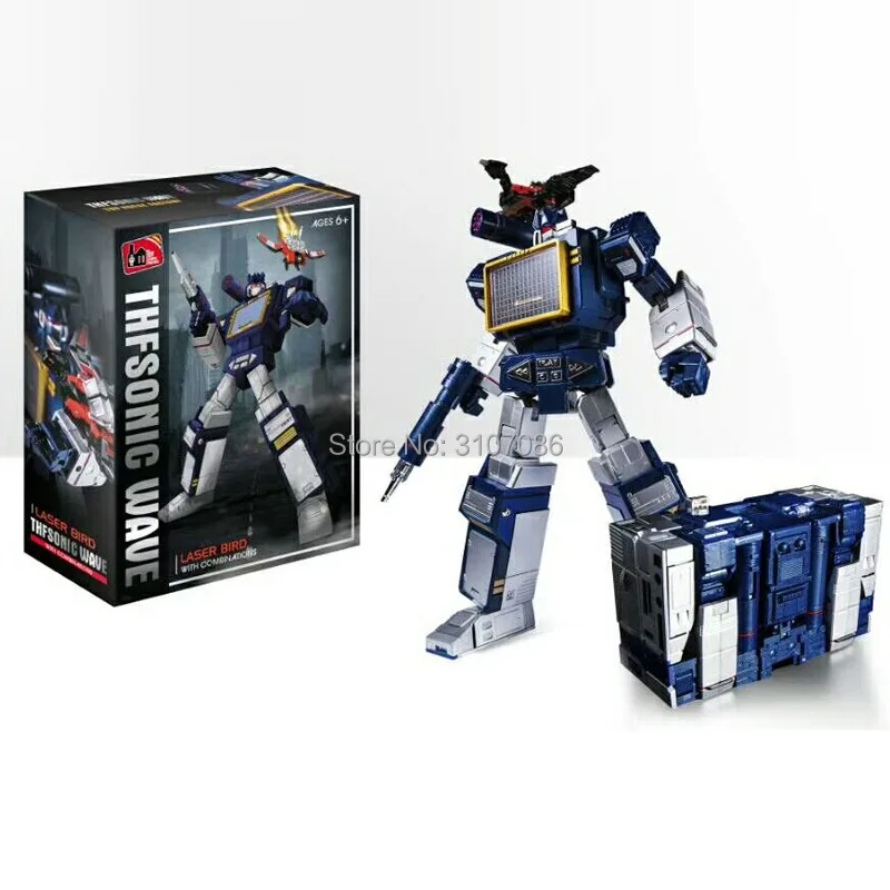 G1 трансформация THF THF-01J Soundwave THF01J THF01-JOne лента walkman MasterPiece MP13 негабаритных фигурки из сплава металла робот игрушка
