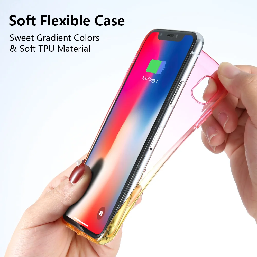 KISSCASE Ultra Slim Double Color Gradient Case For iPhone 7 Case X 8 6 Cases For iPhone XR Case 6SPlus 6 7 8 Plus 6S 5S 5 XS Max KISSCASE Ultra Slim Double Color Gradient Case For iPhone 7 Case X 8 6 Cases For iPhone XR Case 6SPlus 6 7 8 Plus 6S 5S 5 XS Max