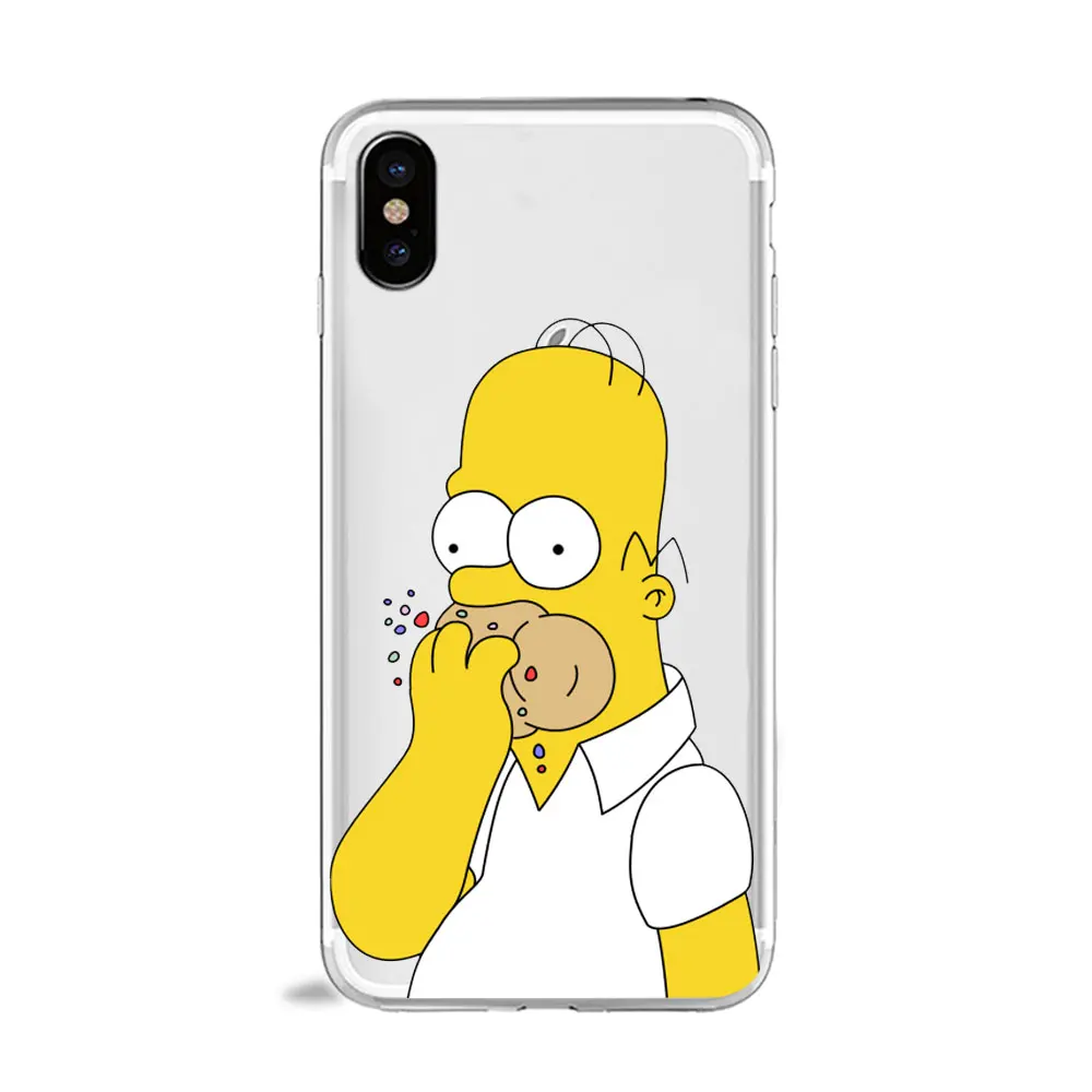 Homer J Simpson смешной Барт Симпсон Coque мультфильм чехол для телефона для huawei p30 p20 p10 lite P8 P9 mate 10 20 lite ТПУ силиконовый чехол - Цвет: tpu A1266