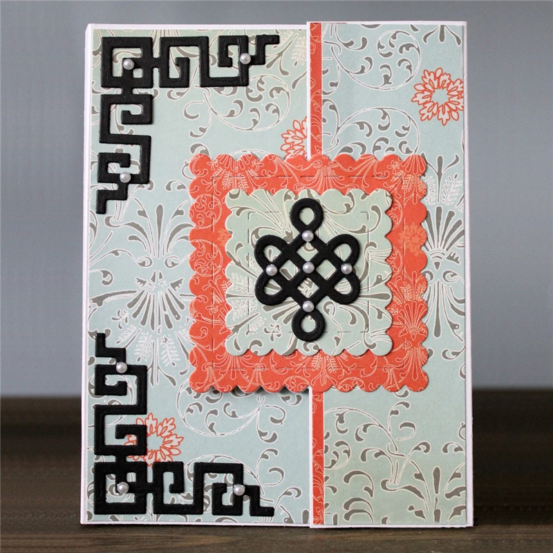 

YaMinSanNiO Frame Dies Cutting Dies 2019 Chinese Style for Card Making Scrapbooking DIY Album Embossing Paper Craft Die Shutter