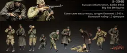 1:35 масштаб смолы модель смолы комплект Рисунок Модель советский солдат большой набор 10 Цифры A3040