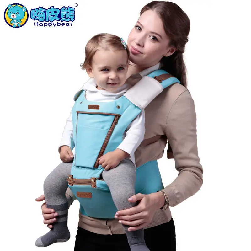 

HappyBear Multifunction Baby Carrier Backpack Front Opening Mesh Breathable Sling For Baby Chicco Wrap Rider Canvas 1601