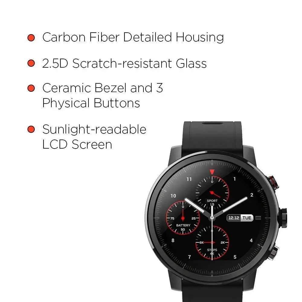 Новые Xiaomi Huami Gloable version Amazfit Stratos 2 Смарт-часы спортивные gps 5ATM вода 2.5D gps Firstbeat плавательные умные часы