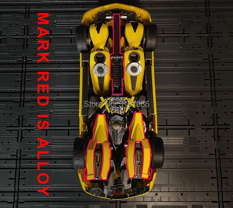 Трансформация пчела MPM03 MPM-03 супер большой 28 см фильм желтый сплав с большой войны молоток фигурка Робот Игрушки
