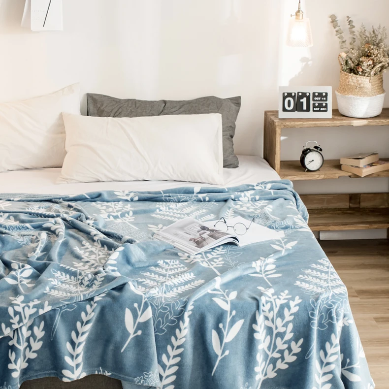 Цветочный сезон покрывало одеяло 200x230 см высокой плотности супер мягкие фланелевые одеяло на диван/кровать/автомобиль портативный пледы